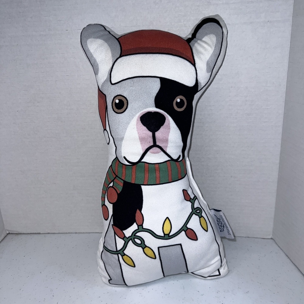 Humane Society decorative Christmas pillow Dog Puppy 15" HTF Merry Everything